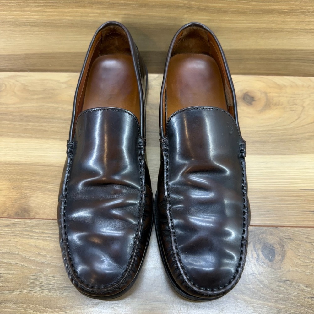 Tod's Brown Leather Penny Loafers